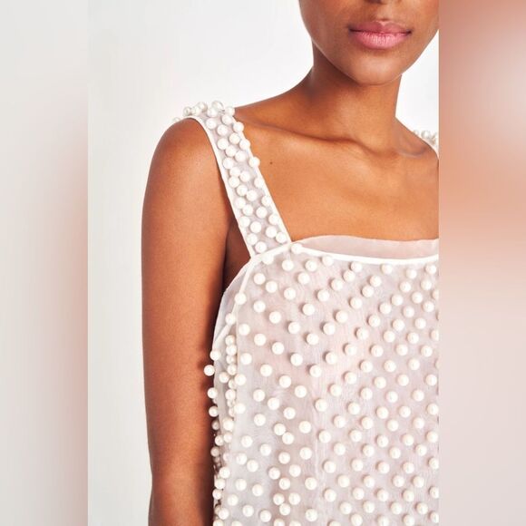 LoveShackFancy Kayana Pearl Mini Dress - Picture 5 of 6